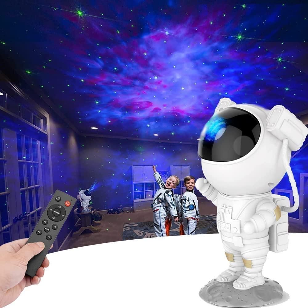 Astronaut Galaxy Projector with 360° Magnetic Head Rotation & Remote Control – Starry Night Light for Bedroom & Decor (Multicolor)