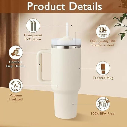 Stainless Steel Vacuum Insulated Tumbler – Hot & Cold Water Cup (Double Wall)