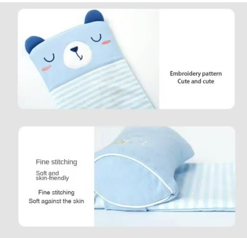 Baby Shaping Head Support Pillow – Soft Fabric Cushion for Newborns & Infants | Ergonomic Design for Flat Head Prevention (Multicolor)