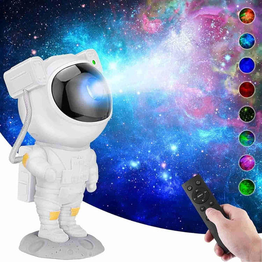 Astronaut Galaxy Projector with 360° Magnetic Head Rotation & Remote Control – Starry Night Light for Bedroom & Decor (Multicolor)