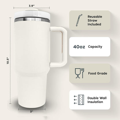 Stainless Steel Vacuum Insulated Tumbler – Hot & Cold Water Cup (Double Wall)