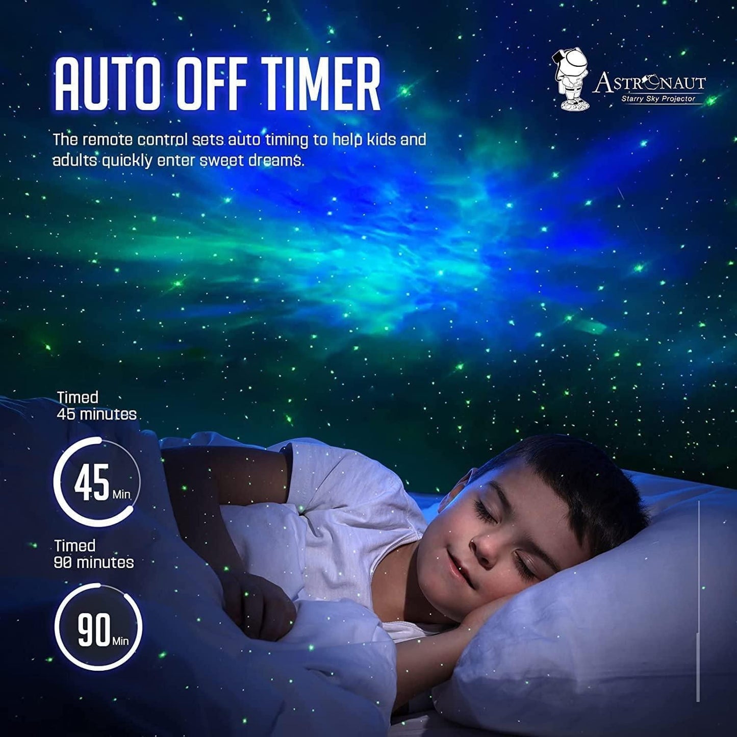 Astronaut Galaxy Projector with 360° Magnetic Head Rotation & Remote Control – Starry Night Light for Bedroom & Decor (Multicolor)