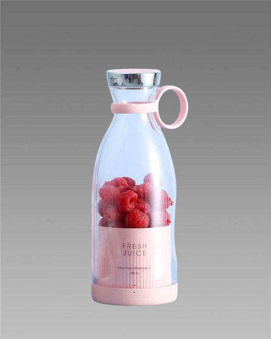 Portable Mini Juice Blender – USB Rechargeable Juicer Bottle | 380ml Travel Mixer for Smoothies & Shakes (Multicolor)